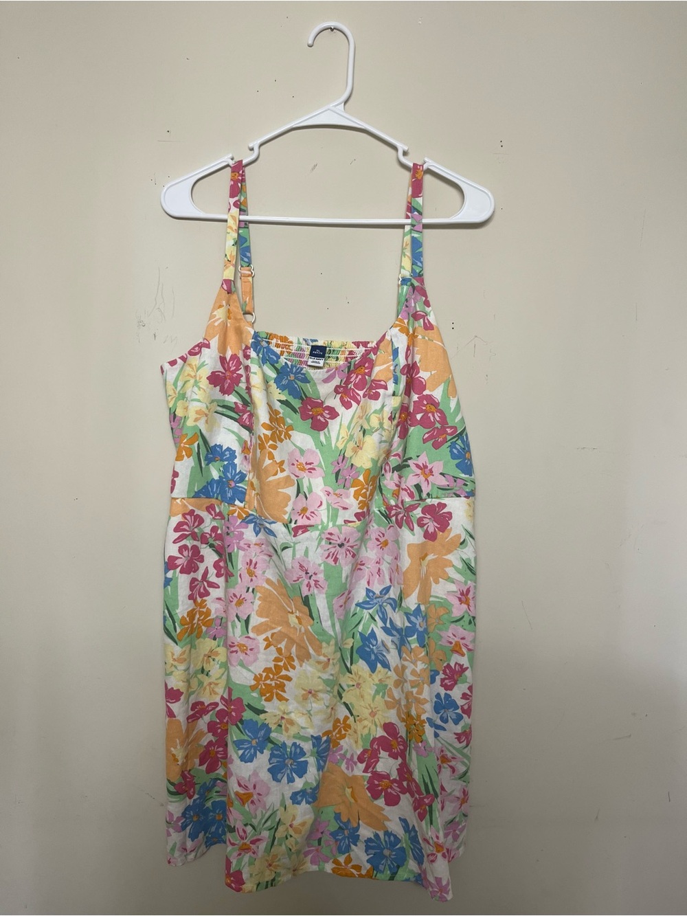 Old Navy Floral Slip Dress in Pink, Blue, Yellow and Green, Petite XL